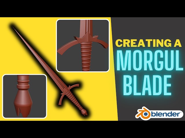 I Made a Morgul Blade in Blender With No Add Ons