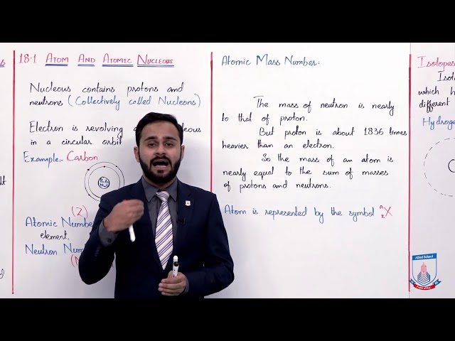 Class 10 - Physics - Chapter 18 - Lecture 1 - 18.1 Atom and Atomic Nucleus - Allied Schools