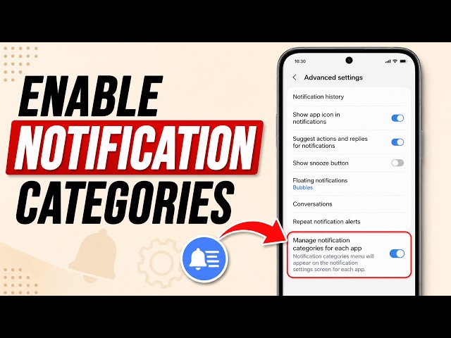 How to Enable Notification Categories on Samsung