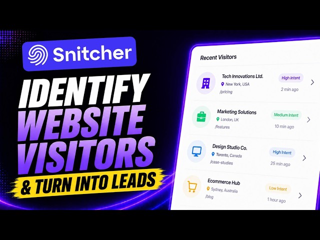 Snitcher Review 2026: Identify Anonymous Website Visitors & Turn Them Into Leads
