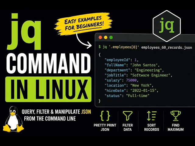 jq Command in Linux for Beginners | Filter, Sort & Query JSON Data
