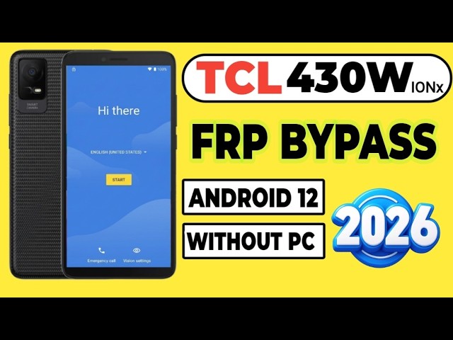 ​TCL 430W Google Account Bypass | Android 12 FRP Unlock New Method (2026)