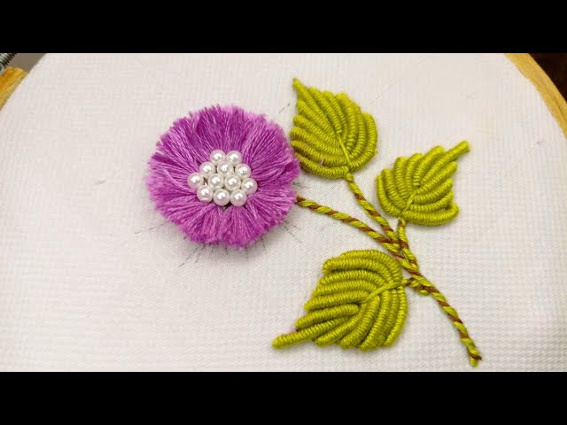 Beautiful flowers making Idea ||DIY || Hand embroidery 