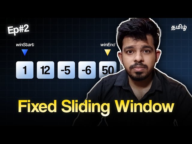 What is Fixed Sliding Window? Explained (தமிழ்) | DSA Pattern Series Episode 2