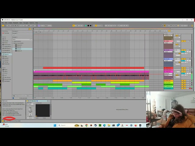 Composing music in the morning