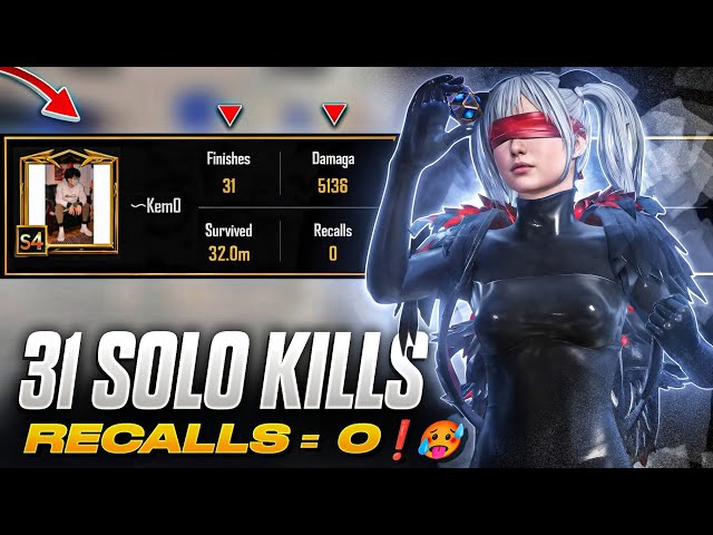 I Lasted 32 min. With *0 Recalls | Intense SOLO vs. SQUADS Gameplay❗