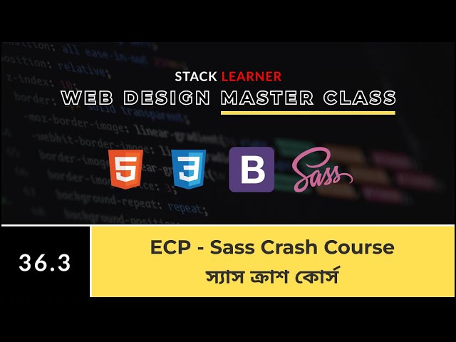 36.3 E-Commerce Site Design With - introduction To Sass | Stack Learner