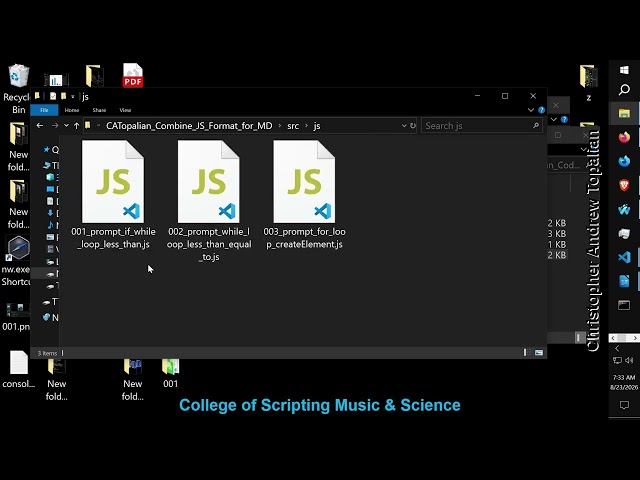 Combine All JS Files into One Formatted MD File for Automatic Book Making