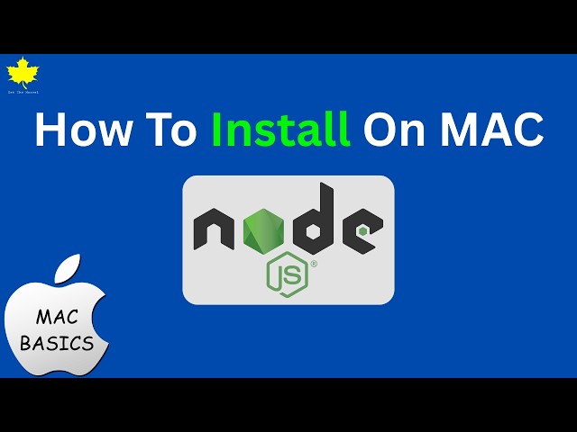 How to install Node js on macOS | step by step guide