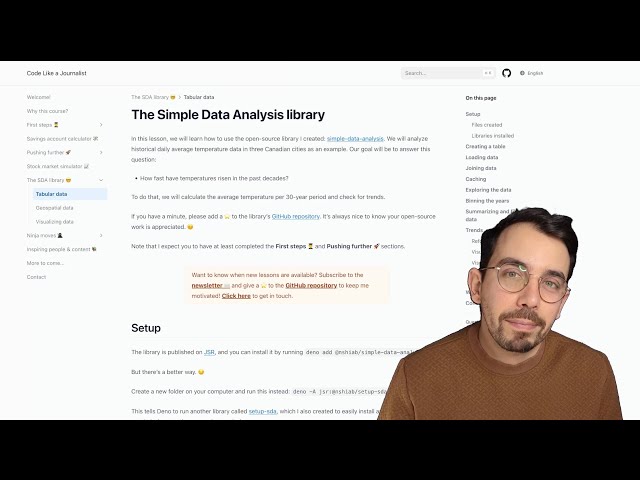 How to analyze tabular data with TypeScript and the Simple Data Analysis library
