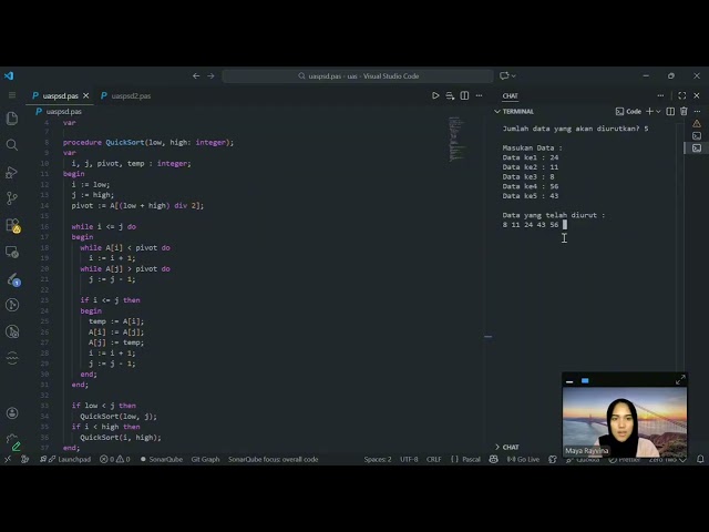 Simulasi Jawaban UAS Praktikum Struktur Data (Quick Sort & Searching)