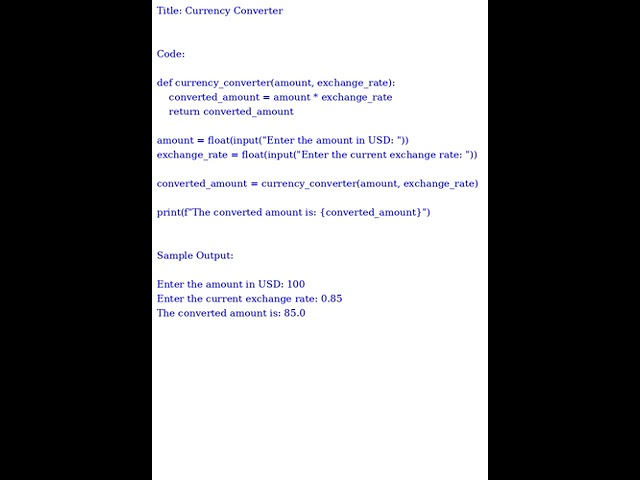 Currency Converter (Python) [datasciencecookie.com]
