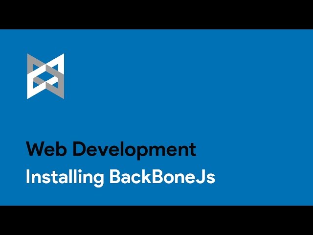 2 - Backbone.js : Installing BackBoneJs - Web Development