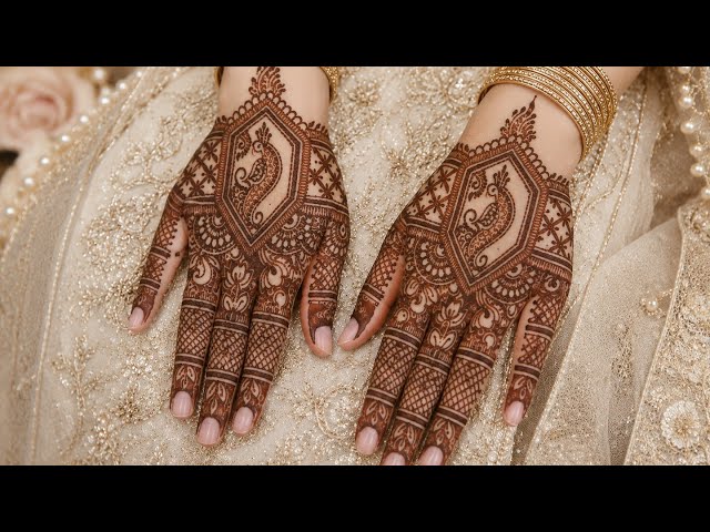 Stylish bridal mehndi l latest bridal henna l wedding henna l engagement mehndi designs l trending 