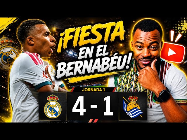 REAL MADRID 4 - 1 REAL SOCIEDAD ES UN FESTON EN BERNABEU