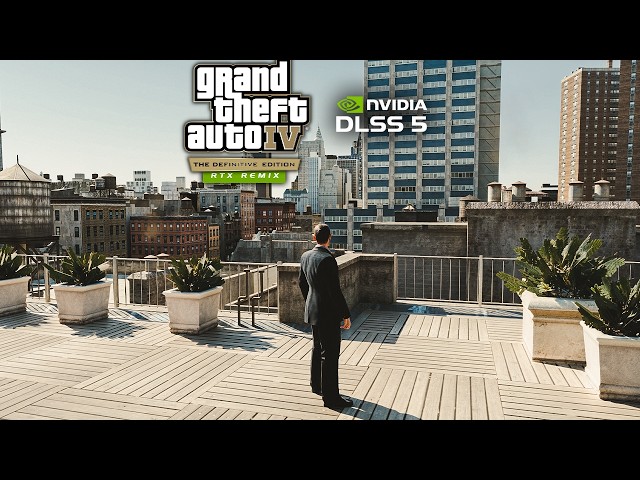 GTA 4 RTX REMIX with Mods + DLSS 5 Looks Insane