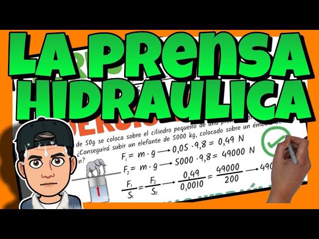 🔴 PASCAL'S PRINCIPLE │ THE HYDRAULIC PRESS │ Explanation, formula and exercises