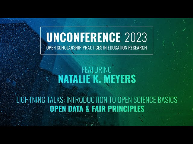 Lightning Talk: Open Data & FAIR Principles