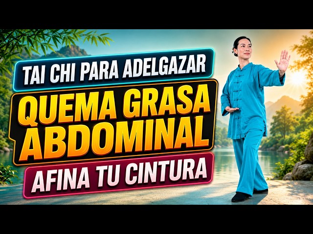 25 min de Tai Chi para quemar grasa abdominal, perder peso, tonificar el cuerpo y afinar la cintura