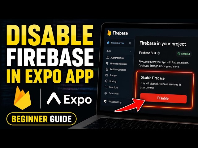 How to disable Firebase usage in your Expo app - Beginner Guide