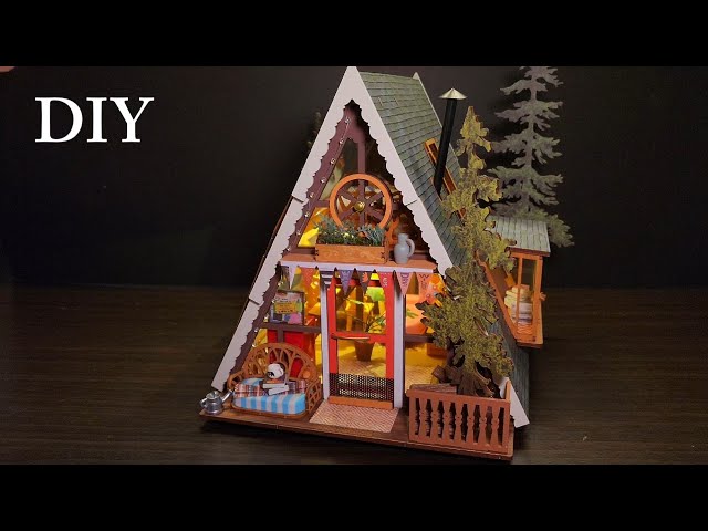 Rolife A-Frame Cabin | DIY Miniature House 🏠 🎄🌲✨️