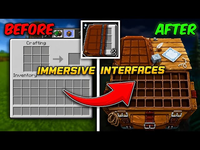 🎨 Immersive Interfaces UI Pack For MCPE 1.26+ | Beautiful GUI Overhaul & Modern Interface! 
