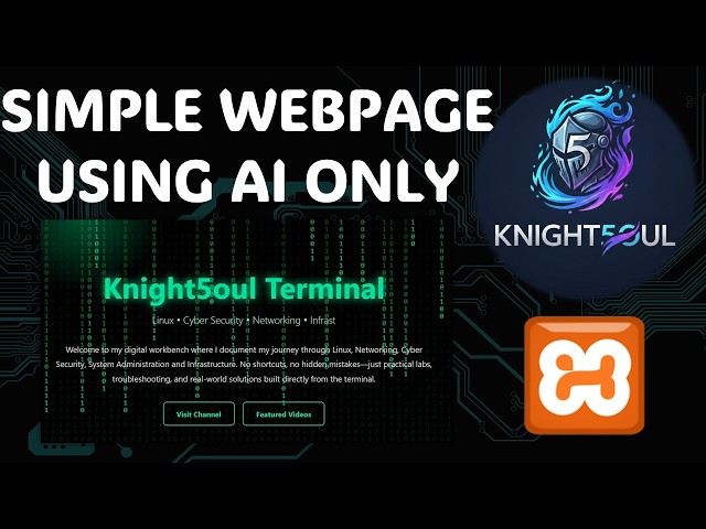 Simple AI Generated Webpage | XAMPP
