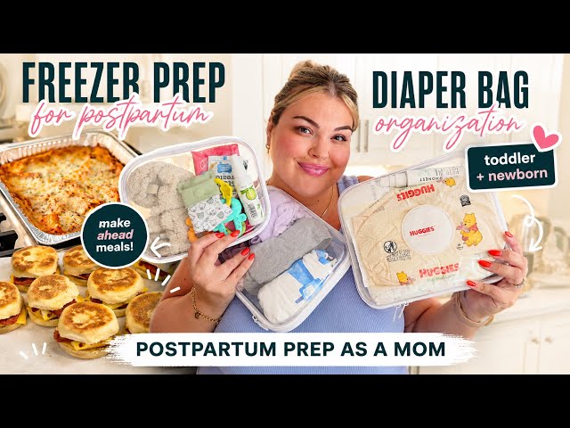 Getting Ready for Baby #2! 🍼 Freezer Meal Prep + Diaper  Bag Organization