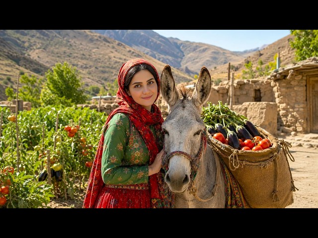 Harvesting Fresh Tomatoes & Storing Them Traditionally | Iran Village Life