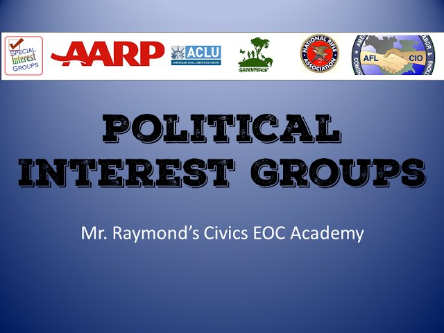 Political Interest Groups - Civics EOC or Government Courses