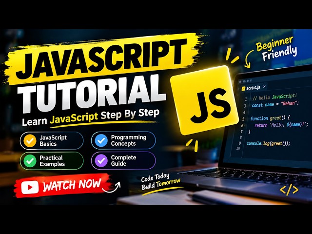 JavaScript From Zero to Hero 🔥 | Learn JavaScript Step by Step