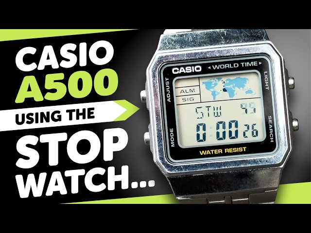#CASIO A500 (3437) - STOPWATCH Tutorial