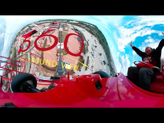Red Force Ferrari Land On Ride POV VR 360 degree