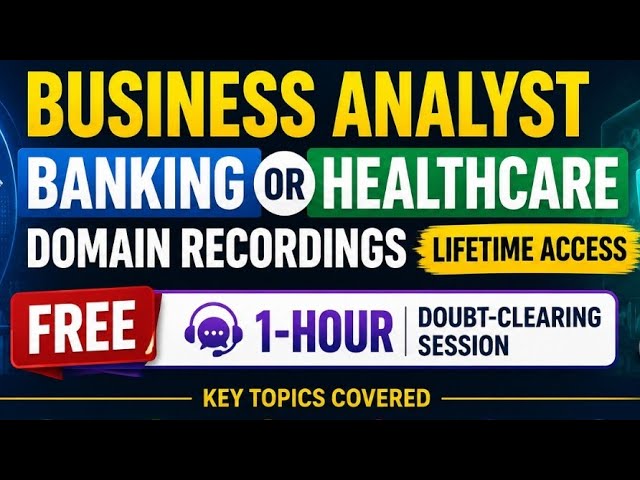 Business Analyst Recordings | Lifetime Access + FREE 1-Hour Session |