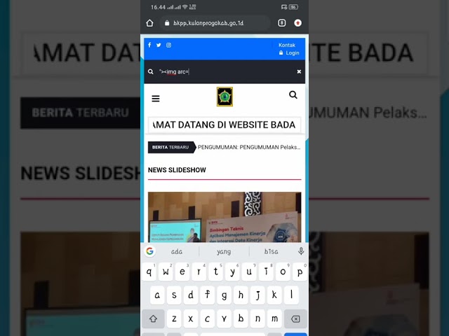 $100 Reflected XSS Vulnerability POC | In Website Badan Kepegawaian Pendidikan | Kulon Progo