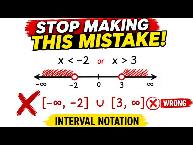 How to Write Interval Notation? | Quadratic Inequalities