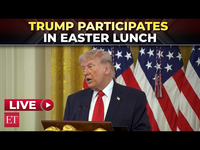TRUMP LIVE | 'I'm such a king I can't get a ballroom': POTUS participates in Easter Lunch