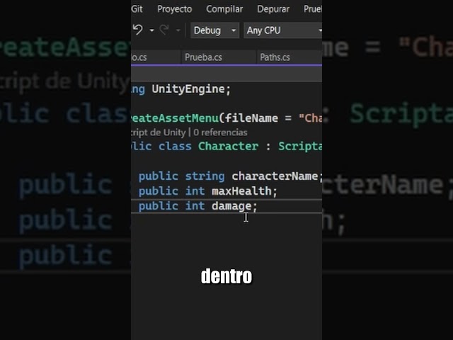 Que es un Scriptable Object para que sirve#unity #gamedev #desarrollodevideojuegos #scriptableobject