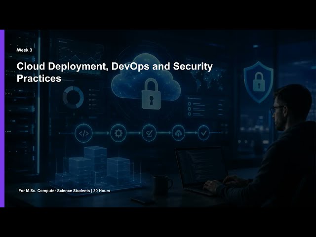 Week 3 Task Explanation — Cloud Deployment, CI/CD & Security | Wadia College OJT Series