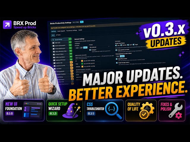 BRXProd(Bricks Builder Productivity) v0.3.x-Beta progress overview