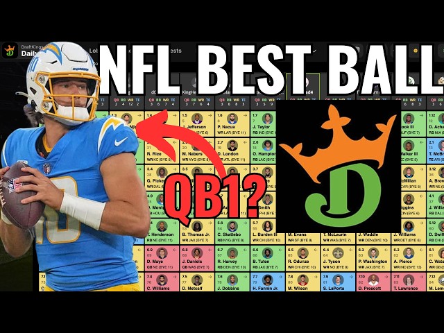 DraftKings NFL Best Ball Draft 2026! (Underdog Alternative)