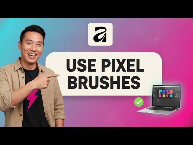 How to USE PIXEL BRUSHES in Affinity Studio (Step by Step) 2026