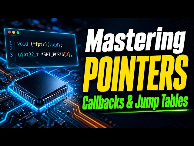 Mastering Embedded C Pointers | Function Pointers & Jump Tables (Telugu)