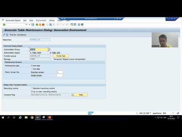 63 - ABAP Dictionary - Table Maintenance Generator Events Part1