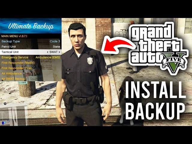 How To Install Ultimate Backup In LSPDFR GTA 5 - Tutorial