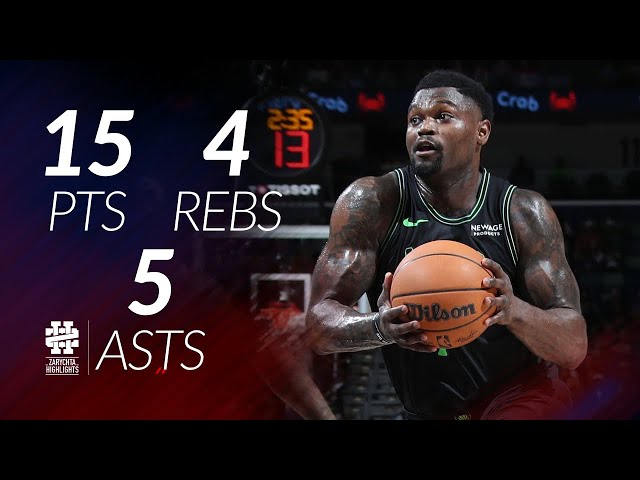 Zion Williamson 15 pts 4 rebs 5 asts vs Lakers 25/26 season