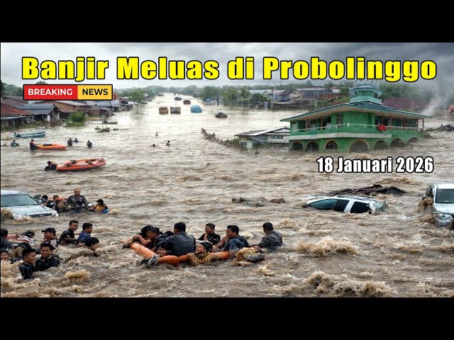 Floods Spread in Probolinggo, Chest-Deep Water Inundates Homes and Islamic Boarding Schools