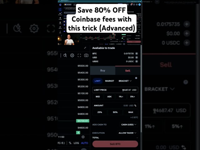 Stop using Coinbase WRONG! Here's how to use Coinbase Advanced to save 80% on fees! #coinbase