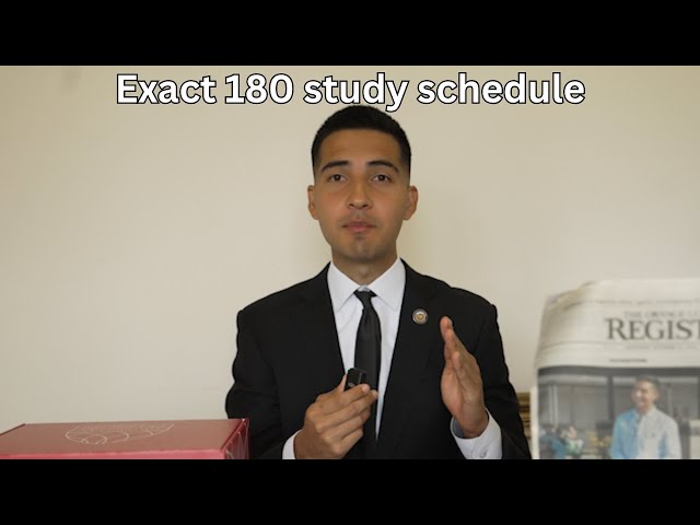 Exact study schedule that got me to a 180 LSAT